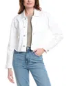 Hudson Jeans Micro Cropped Jacket In White