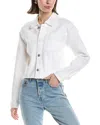 Hudson Jeans Micro Cropped Jacket In White