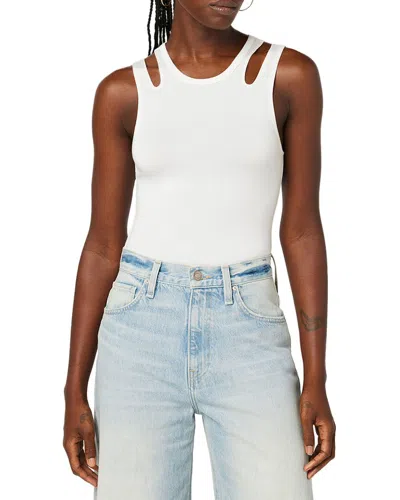 Hudson Jeans Cutout Bodysuit In White