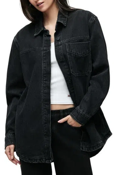 Hudson Jeans Denim Jacket In Black