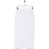 Hudson Jeans Reconstructed Midi Skirt In White