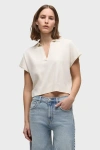Hudson Jeans Draped Collared Sweater