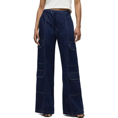 HUDSON HUDSON JEANS DRAWCORD WIDE LEG CARGO PARACHUTE JEANS