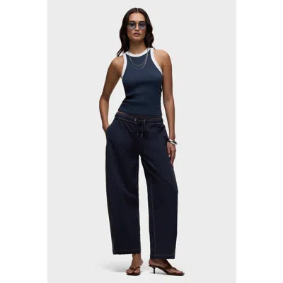 Hudson Jeans Drawstring Barrel Pant In Blue