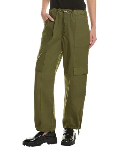 Hudson Jeans Drawstring Cargo Parachute Pant In Green
