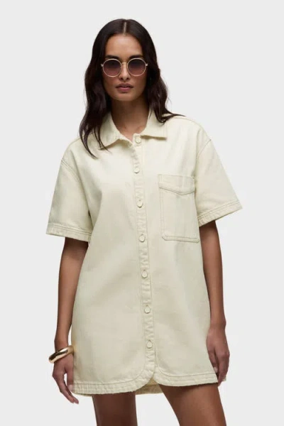 Hudson Jeans Dreamy Shirt Dress In Sand