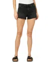 HUDSON HUDSON JEANS GEMMA MID-RISE SHORT JET BLACK JEAN