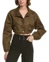 Hudson Jeans Grace Ann Cropped Jacket In Brown