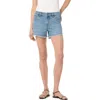 Hudson Jeans Gracie Fray Hem Denim Shorts In Manic