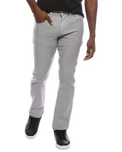 Hudson Jeans Grey Linen-blend Straight Fit Jean In Gray