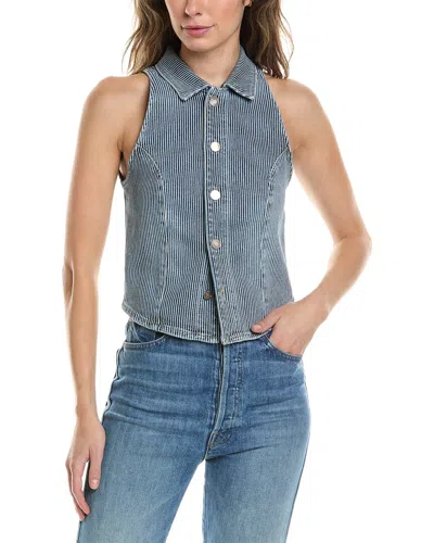 Hudson Jeans Halter Vest In Blue