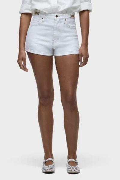 Hudson Jeans Harlow Accent Hardware Short In White