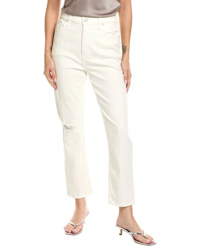 Hudson Jeans Harlow Destructed Ecru Jean In Animal Print