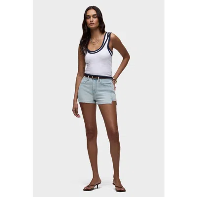 Hudson Jeans Harlow Gusseted Short In Blue