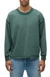 Hudson Jeans Heavyweight Cotton Long Sleeve T-shirt In Pine