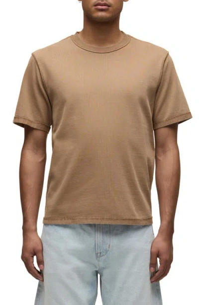 Hudson Jeans Heavyweight Cotton T-shirt In Brown