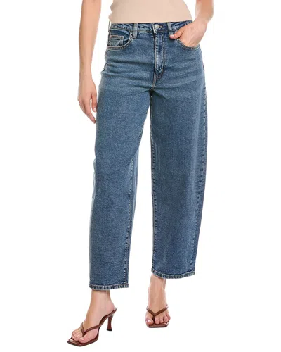 Hudson Jeans High-rise Barrel Leg Tucker Jean In Blue