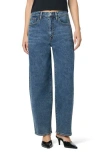 Hudson Jeans High Waist Barrel Leg Jeans In Blue
