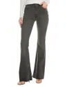 Hudson Jeans Holly High-rise Washed Black Flare Jean In Gray