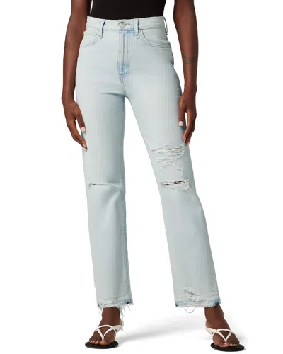 Hudson Jade High-rise Straight Loose Fit Aries Jean In Blue