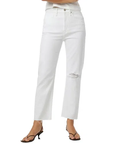 Hudson Jeans Jade Torn White Straight Crop Jean