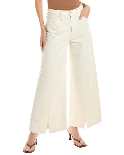 Hudson Jeans James Ecru High-rise Wide Leg Jean In White