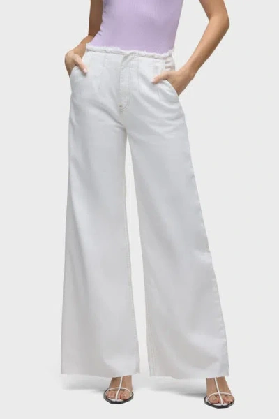 Hudson Jeans James High-rise Darted Wide Leg In White