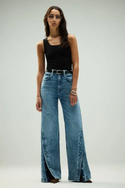 Hudson Jeans James High-rise Wide Leg W/ Forward Seam In Primetime