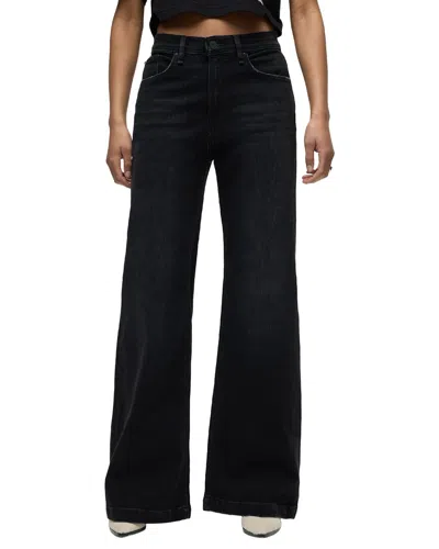 Hudson Jeans Jodie Ghost Wide Leg Jean In Black
