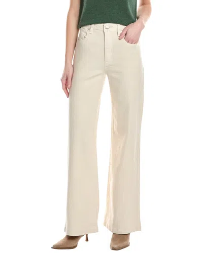 Hudson Jeans Jodie Loose Fit Linen-blend Ancient Scroll Wide Leg Jean In Neutral
