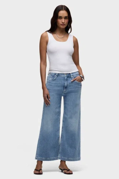 Hudson Jeans Jodie Loose Wide Leg Crop In White