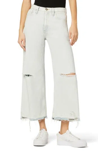HUDSON HUDSON JEANS JODIE RIPPED HIGH WAIST ANKLE WIDE LEG JEANS