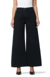 Hudson Jeans Jolene Crystal Embellished High Waist Wide Leg Jeans In Black