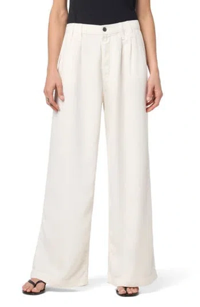 Hudson Jeans Jolene Pleated Mid Rise Trousers In Multi