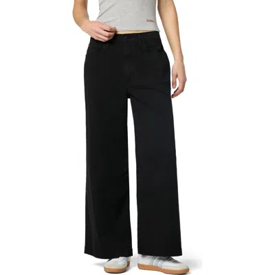 Hudson Jeans Jolene Wide Leg Jeans In Black