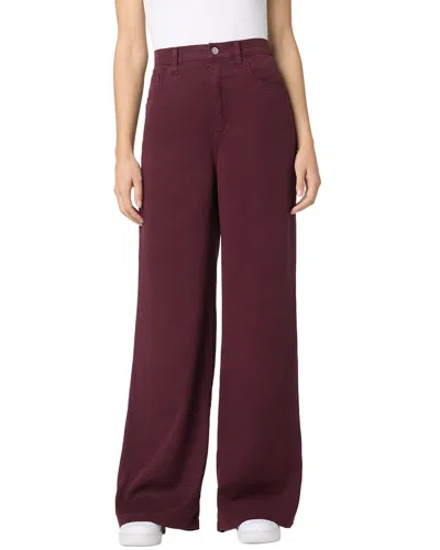 Hudson Jeans Jolene Wide Leg Pant In Burgundy