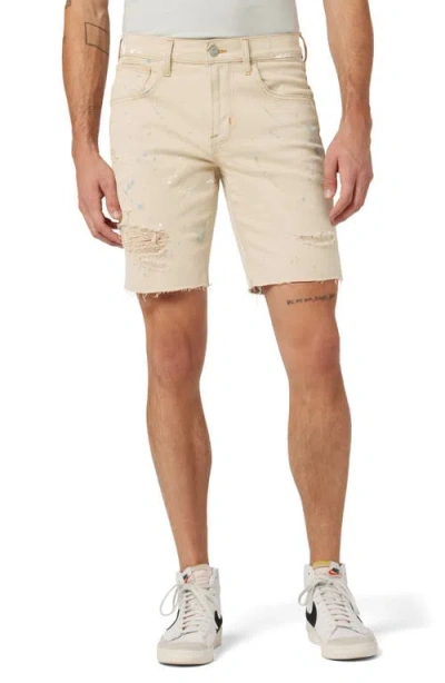 Hudson Men's Kirk Paint-splatter Denim Shorts In Deserted