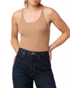 Hudson Jeans Knot Back Sweater Tank In Beige