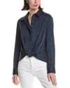 Hudson Jeans Knotted Button-down Shirt