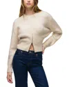 Hudson Jeans Lizbeth Front Zip Wool-blend Sweater In Multi