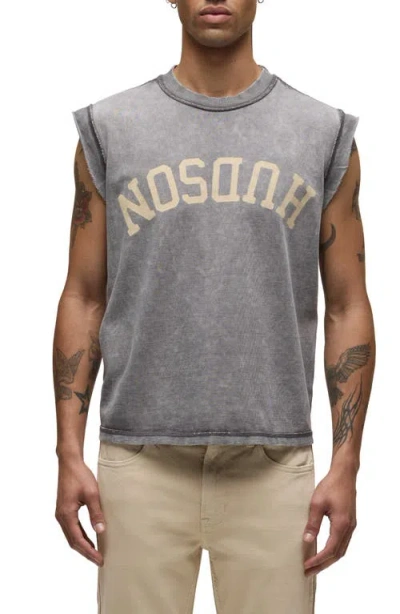 Hudson Jeans Logo Graphic Cutoff Sleeveless T-shirt