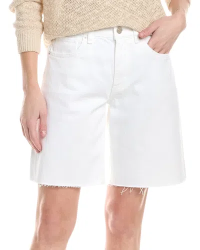 Hudson Jeans London Low-rise White Long Short In Animal Print