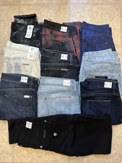 Pre-owned Hudson Jeans Lot Of 10 Pcs Size 27 W Tags In Asortment