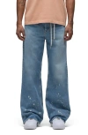Hudson Jeans Luca Wide Leg Jeans In Bleached