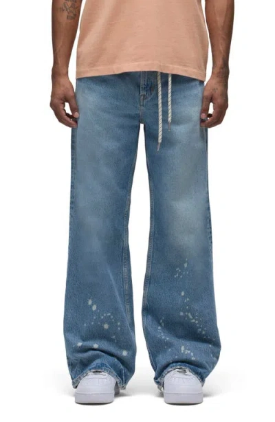 Hudson Jeans Luca Wide Leg Jeans In Bleached