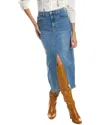 Hudson Women's Reconstructed Denim Midi-skirt In Blue