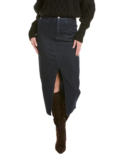 Hudson Jeans Midi Skirt In Blue