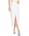 Hudson Jeans Midi Skirt In White