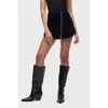 Hudson Jeans Mini Wrap Skort In Black