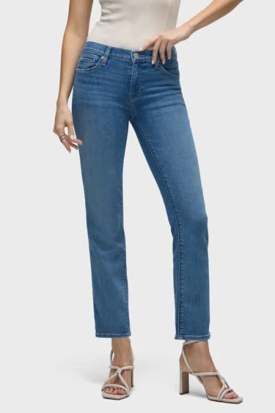 Hudson Jeans Nico Mid-rise Straight Ankle In Blue